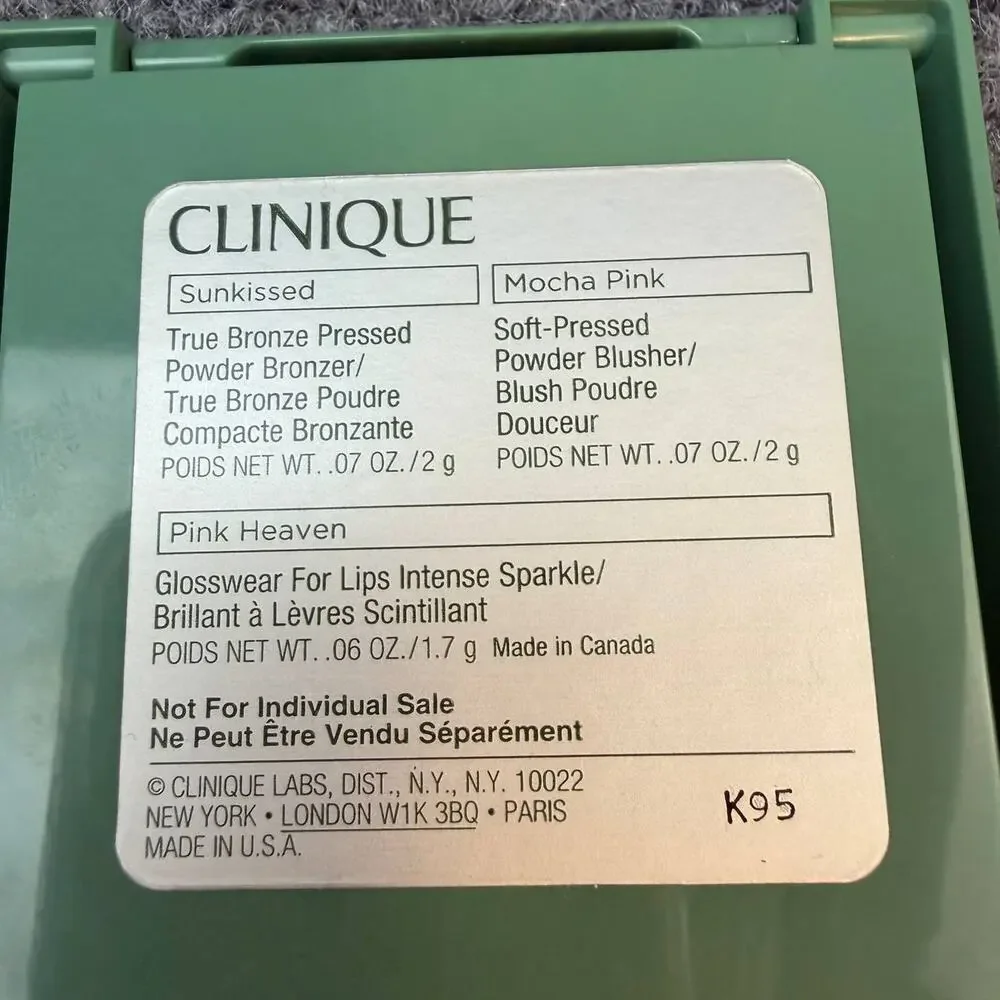 Clinique Makeup Bronzer Blush Gloss Pink Heaven Mocha Discontinued